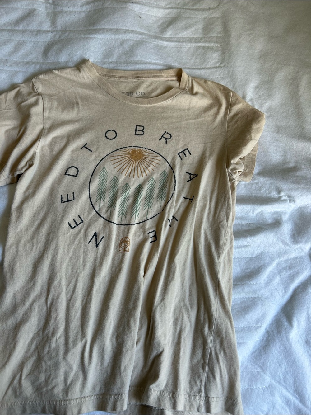 Men's Graphic Crewneck T-Shirt - Cream